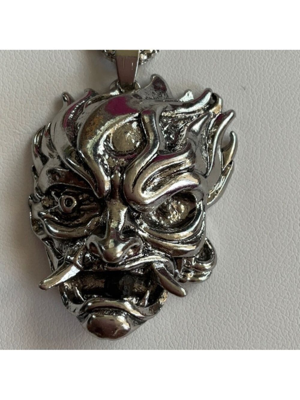 Betsey Johnson Silver Alloy Samurai Necklace Unisex